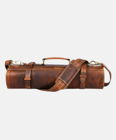 Magnetic Leather Knife Roll