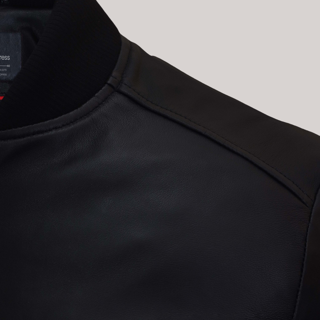 Timeless Midnight Leather Blazer