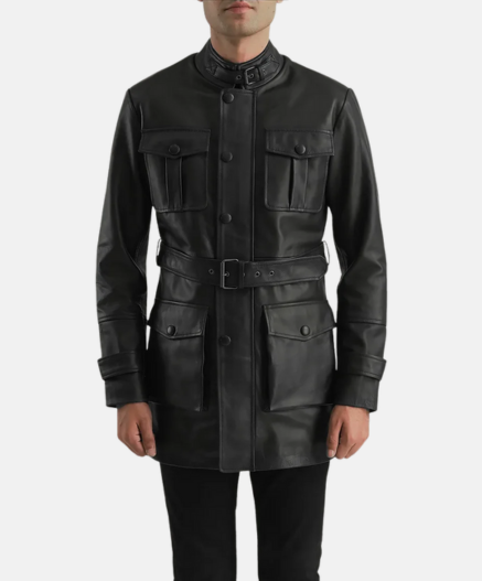 Dolf Black Leather Jacket
