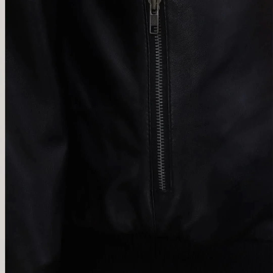 Timeless Midnight Leather Blazer