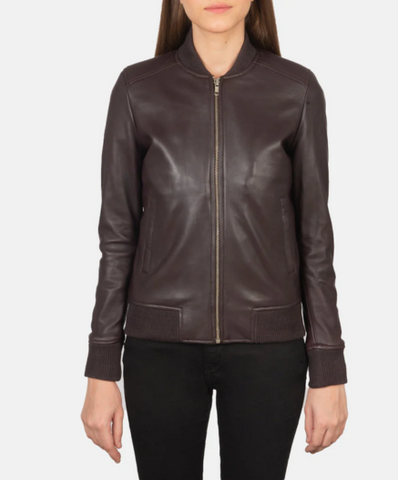 Bliss Brown Suede Bomber Jacket