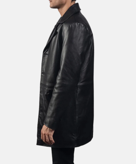Classmith Black Leather Coat