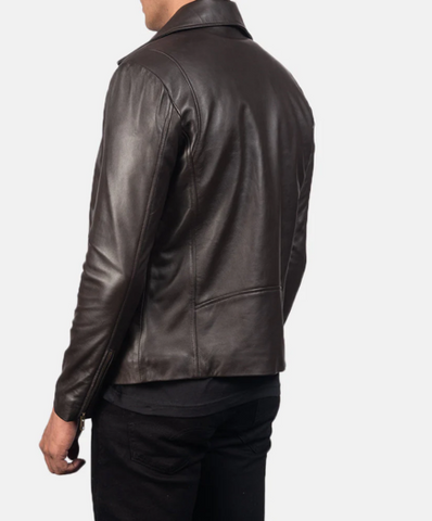 Noah Black Leather Biker Jacket