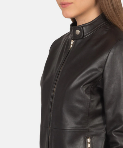 Rave Brown Leather Biker Jacket