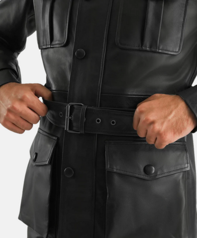 Dolf Black Leather Jacket