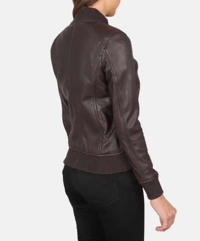 Bliss Brown Suede Bomber Jacket