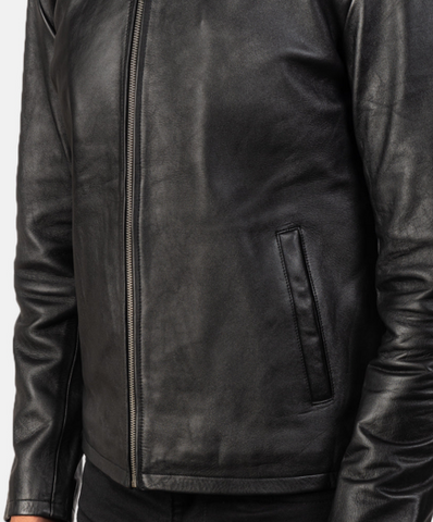 Alex Black Leather Biker Jacket