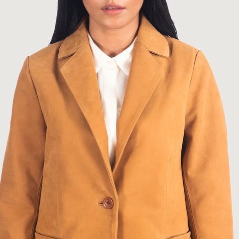 Norma Brown Nubuck Blazer