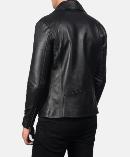 Noah Brown Leather Biker Jacket