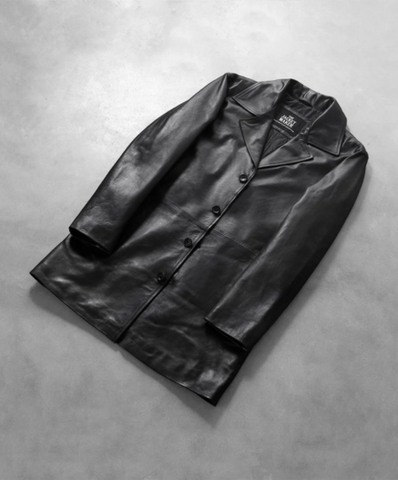 Classmith Black Leather Coat