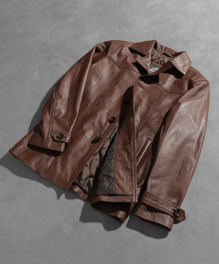 Vincent Alley Brown Leather Jacket