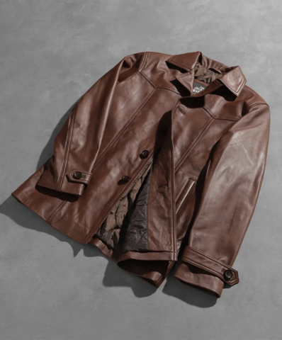 Vincent Alley Brown Leather Jacket