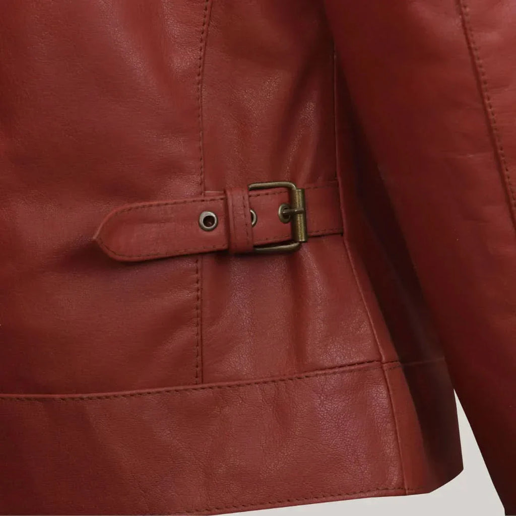 Mens Camel Brown Bomber Leather Jacket