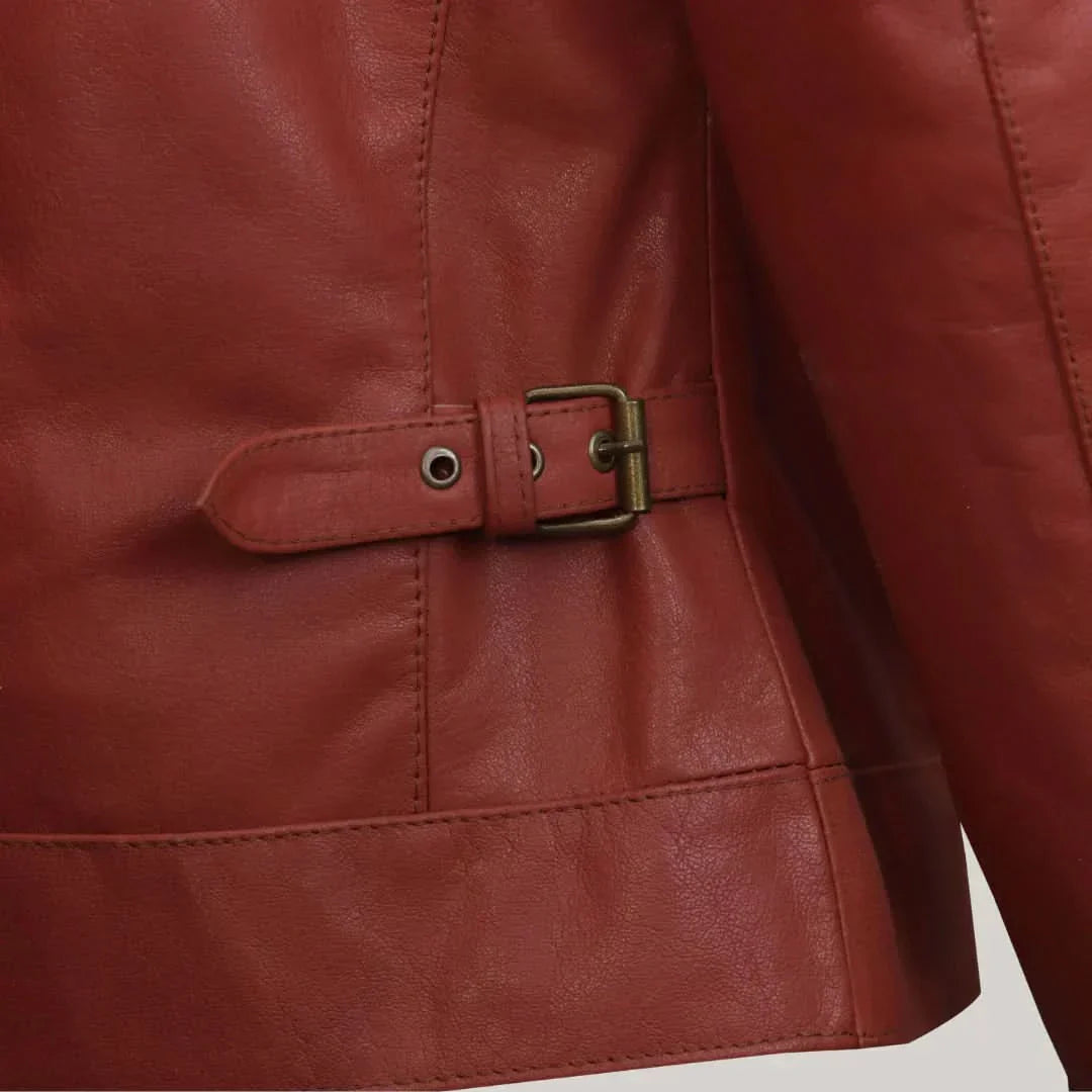 Mens Camel Brown Bomber Leather Jacket
