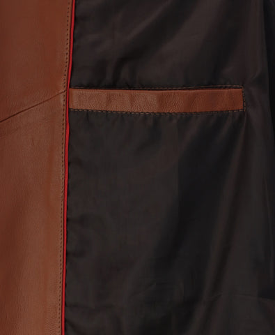 Ironwood Tan Biker Leather Jacket
