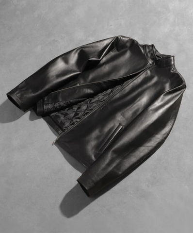 Alex Black Leather Biker Jacket