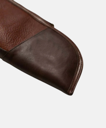 Double-Wrapped Leather Shotgun Case