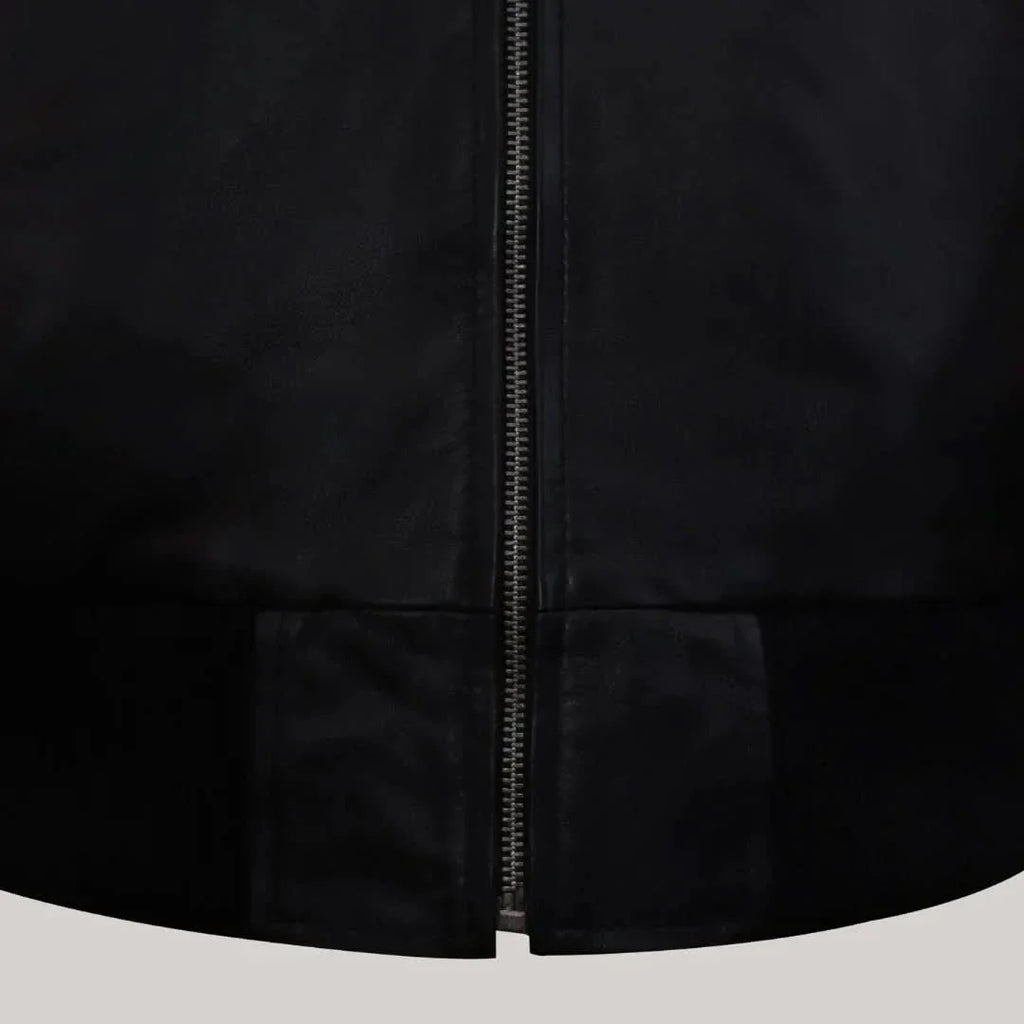 Timeless Midnight Leather Blazer
