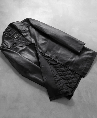 Classmith Black Leather Coat
