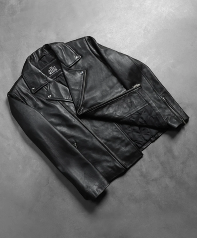 Noah Brown Leather Biker Jacket