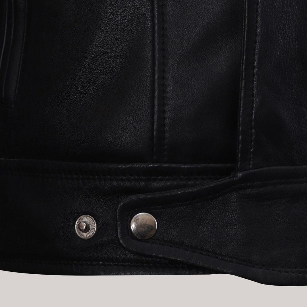 Firefly Moto Black Biker Leather Jacket