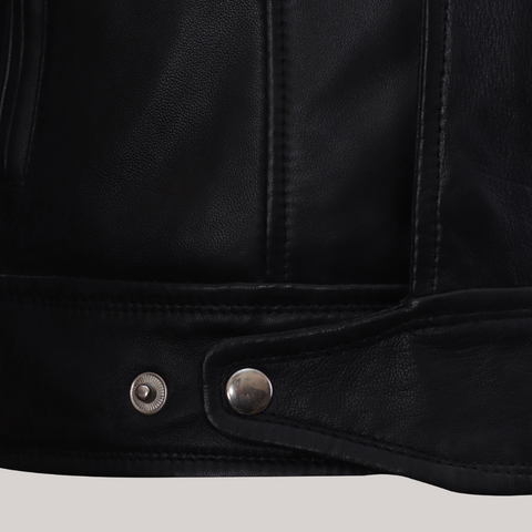 Firefly Moto Black Biker Leather Jacket