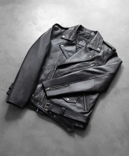 Allaric Alley Black Leather Biker Jacket