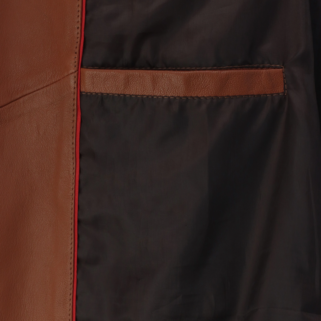 Ironwood Tan Biker Leather Jacket
