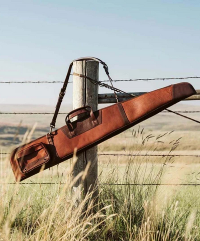 Double-Wrapped Leather Shotgun Case