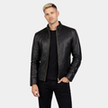 Alex Black Leather Biker Jacket