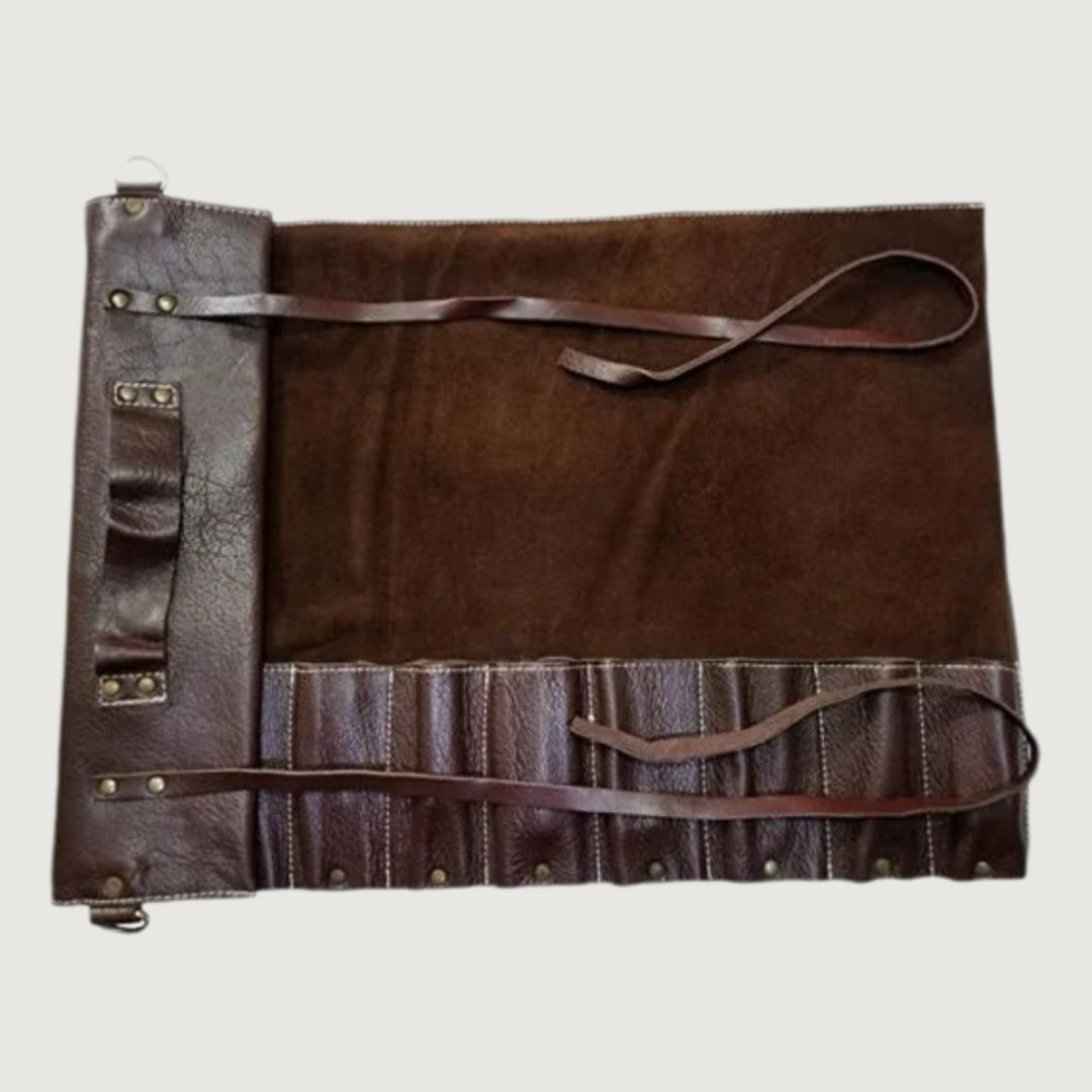 Burgundy Coloured Knife Roll