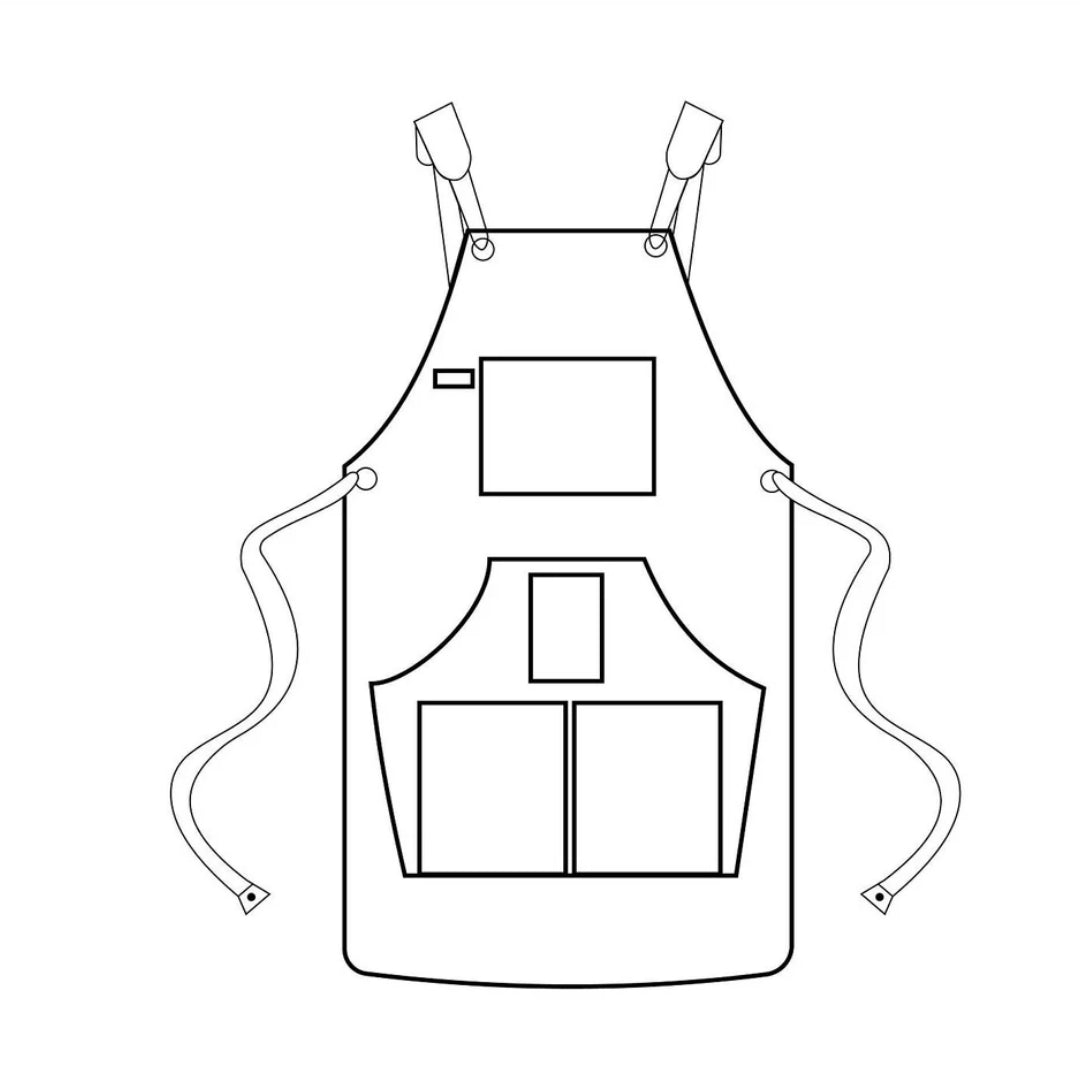 The Shropshire Brown Canvas Apron