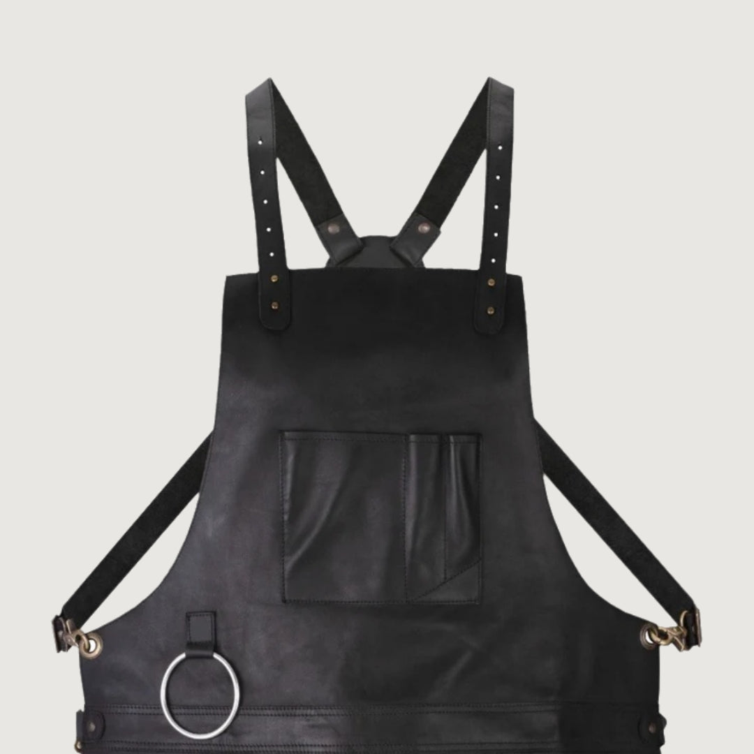 The Riding of Yorkshire Full Grain Black Apron