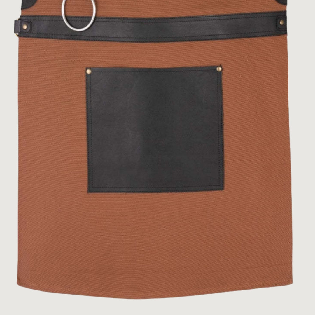 The West Midlands Brown Canvas Crossbody BBQ Apron