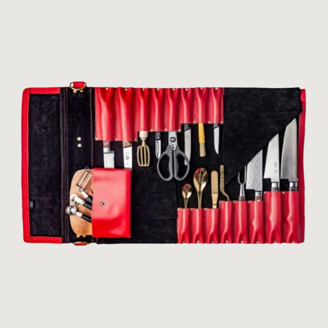 Givenchy Leather Red Knife Roll