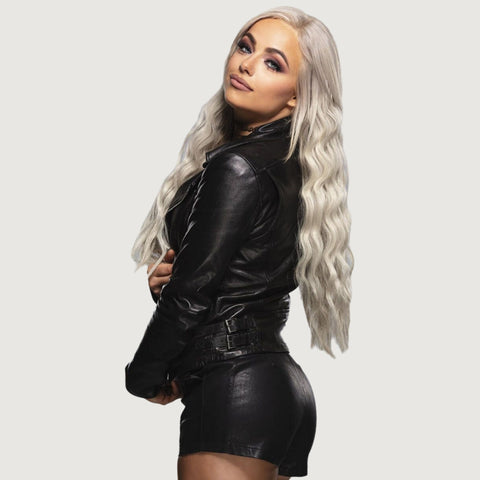 Liv Morgan WWE Raw 2025 Red Hearts Leather Jacket