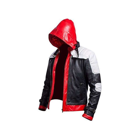 Red Hood Arkham Knight Leather Jacket