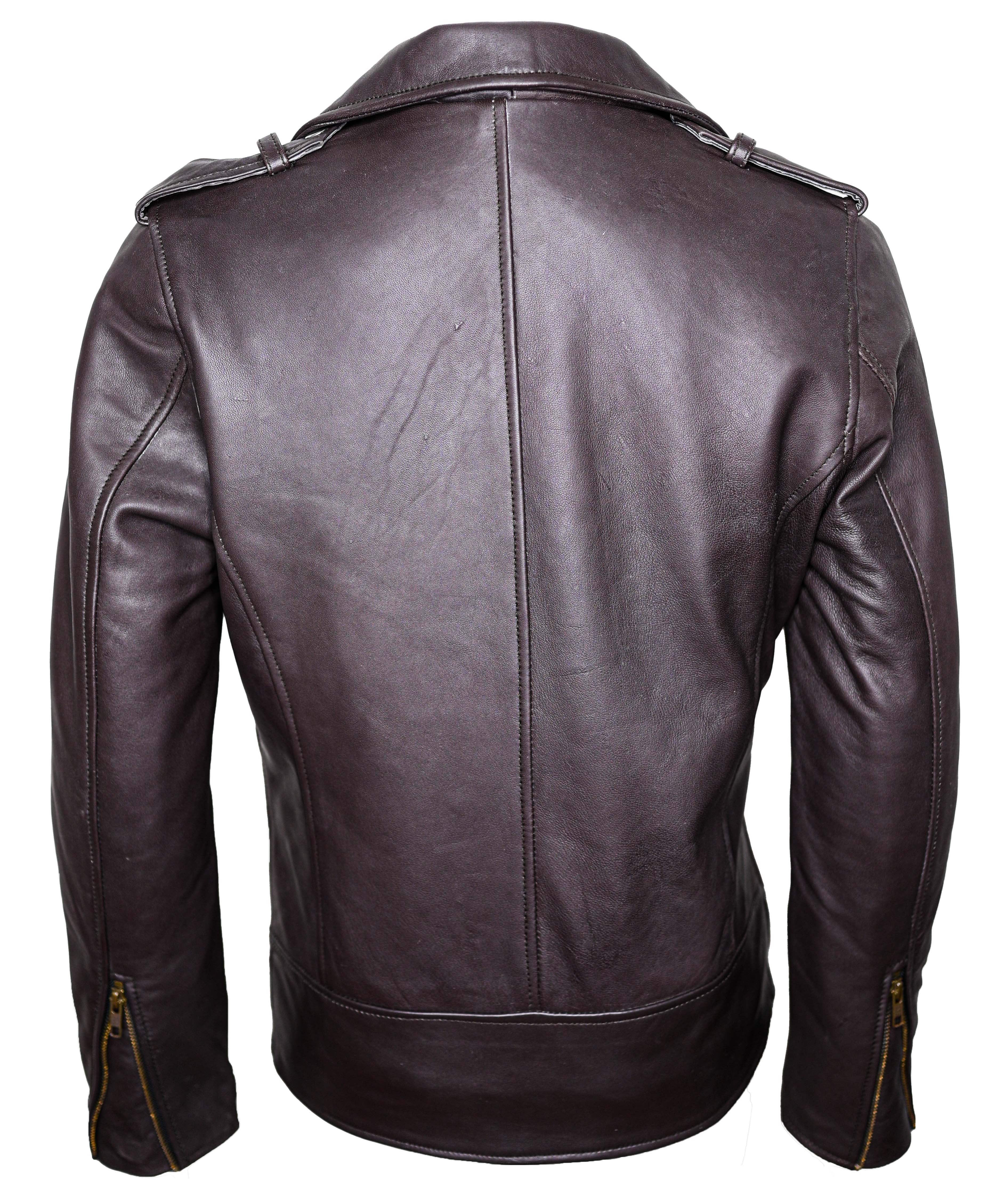 Charlotte Burnt Charcoal Leather Jacket