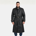 Daniel Black Leather Trench Coat