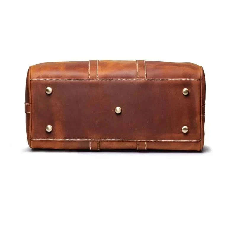 The Brandt Weekender Small Leather Duffle Bag
