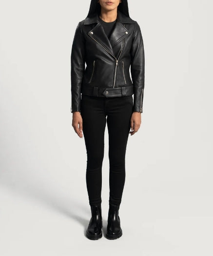The Noir Curve Women’s Zipper Jacket