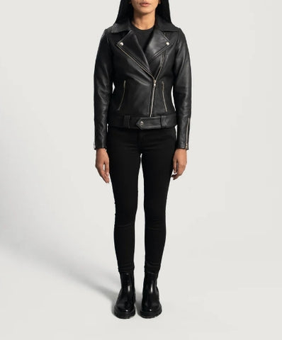 The Noir Curve Women’s Zipper Jacket