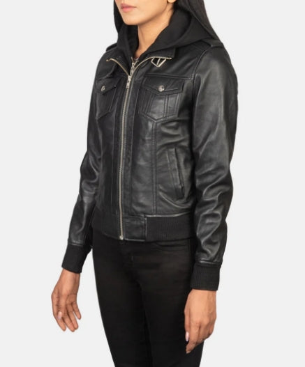 The Noir Vault Women’s Leather Jacket