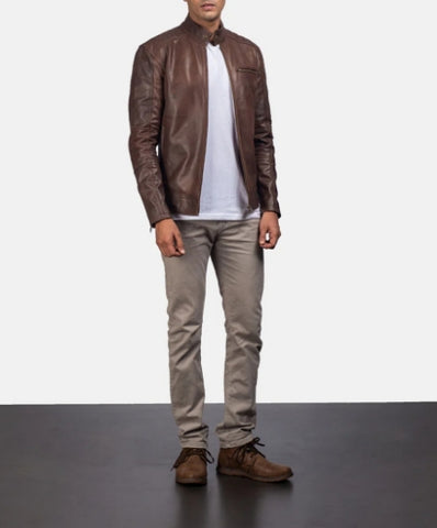The Ironwood Line Men’s Leather Jacket