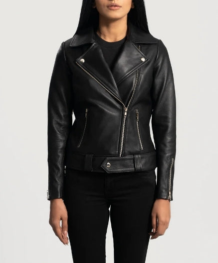 The Noir Curve Women’s Zipper Jacket