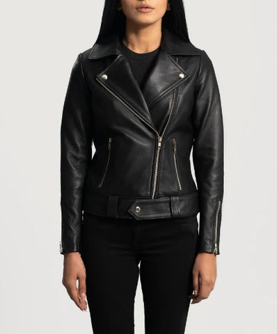 The Noir Curve Women’s Zipper Jacket