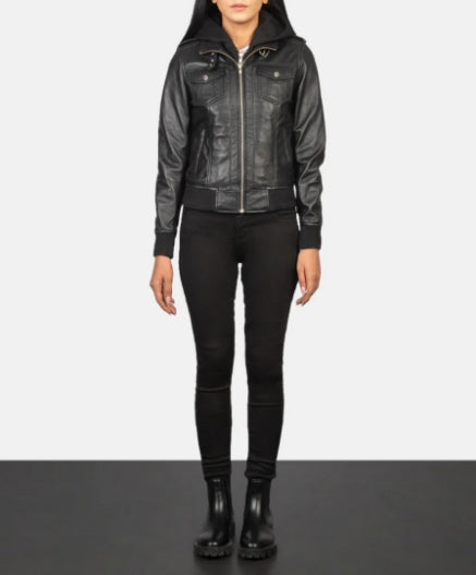 The Noir Vault Women’s Leather Jacket