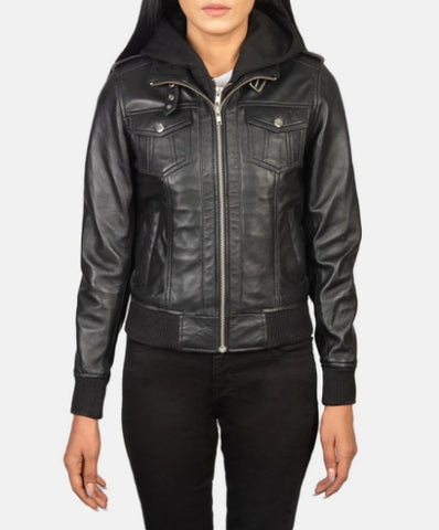 The Noir Vault Women’s Leather Jacket