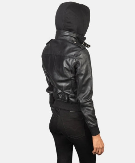 The Noir Vault Women’s Leather Jacket