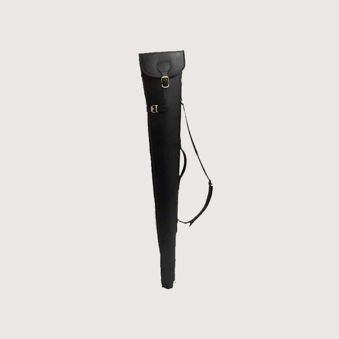 Black Leather Shotgun Slip Case